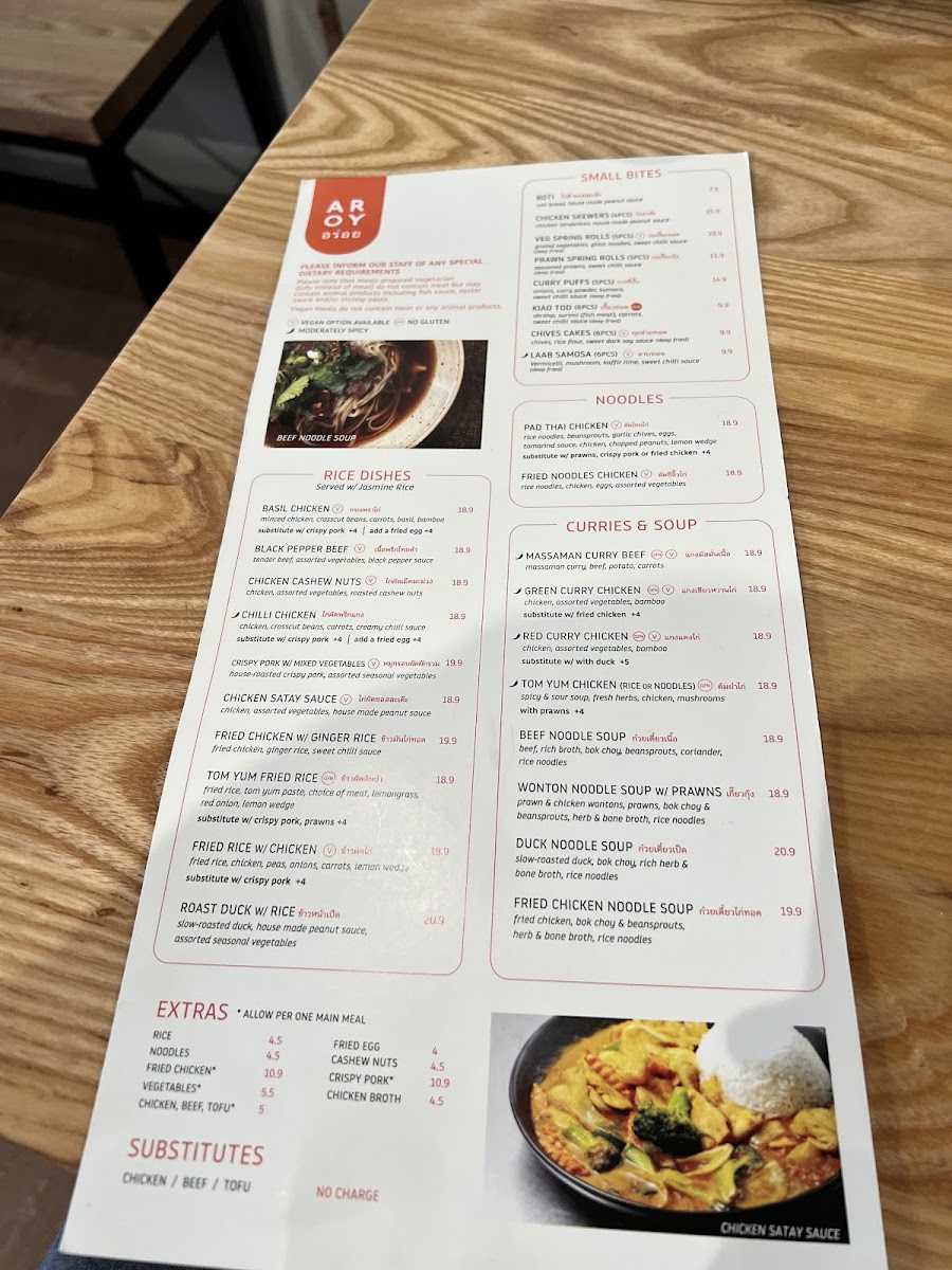 Menu Aroy Thai-1
